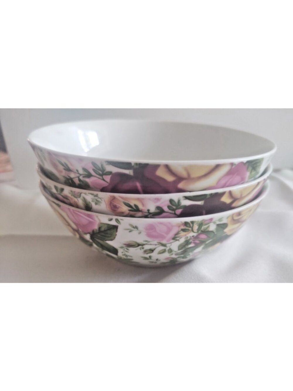 Vintage Royal Albert Country Rose Chintz Bowls 2 1/4" x 6" 1994